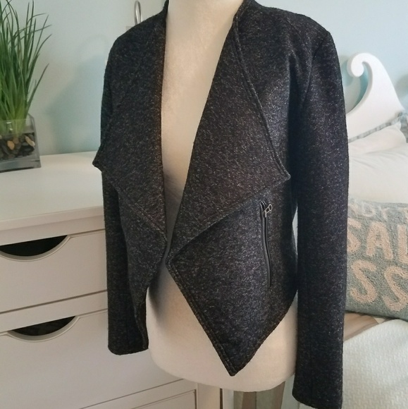 SOLD - Club Monaco marled moto style  jacket - Picture 2 of 8